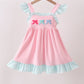 Pink Bow French Knot Bow Dress