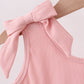 Pink character embroidery jumpsuit