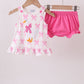 Goose Bow Appliqué Bloomer Set