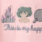 Happy Place Embroidered Skorts Set