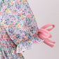 Summer garden smocked ruffle dress