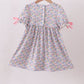 Summer garden smocked ruffle dress