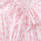 Pink bow ruffle tiered dress