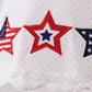 Red star applique ruffle bloomer set