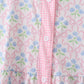 Pink hydrangea bow print tiered dress