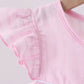 Pink bow smocked ruffle dress