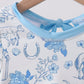 Blue farm print rashguard