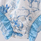 Blue farm print rashguard