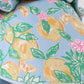 Green lemon print bow bonnet