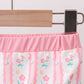 Blush floral print bow 2pc swimsuit