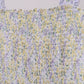 Golden meadow floral smocked tiered dress (length 41.33inch)