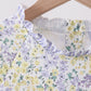 Floral mermaid applique rashguard