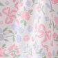 Pink floral bow smocked ruffle dress