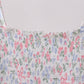 Pink floral smocked mom dress