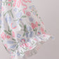 Pink floral smocked mom dress
