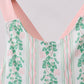 Green floral stripe pocket dress