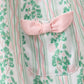 Green floral stripe pocket dress