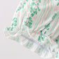 Green floral stripe dress (length 41.33in)