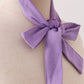 Purple rose bow print bonnet