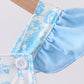 Blue rose smocked ruffle one-piece swimsuit