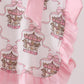 Pink carousel print ruffle bloomer set