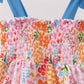 Summer floral print smocked mom&me dress