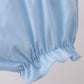 Blue bow ribbon print bloomer set