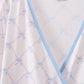Blue bow ribbon print dress