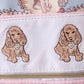 Pink puppy embroidery backpack