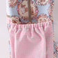Pink puppy embroidery backpack