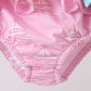 Pink sailboat print ruffle 2pc swimsuit