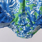Ocean garden splash ruffle rashguard set