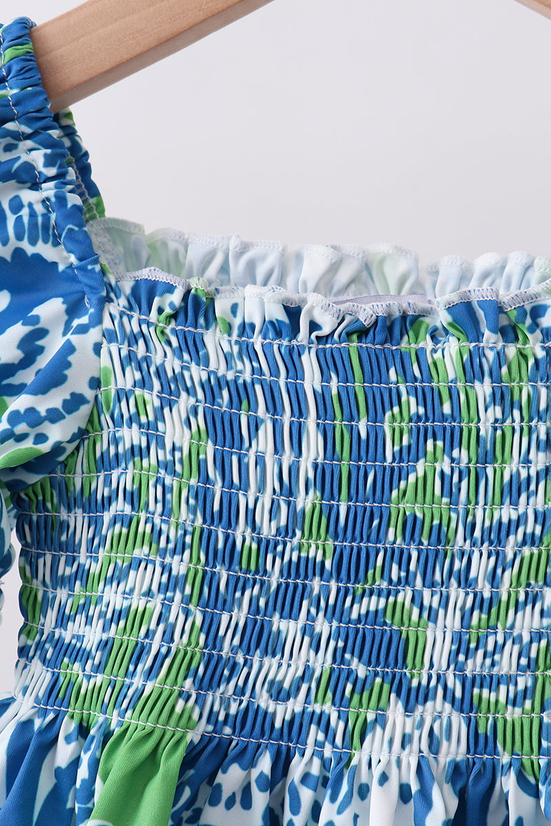 Ocean garden splash ruffle 2pc set
