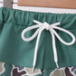 Camouflage duck embroidery swim trunks