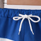 Tuna embroidery swim trunks