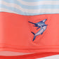 Tuna embroidery swim trunks