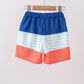 Tuna embroidery swim trunks