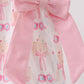 Pink bow castle ruffle bubble