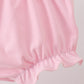 Pink bow castle ruffle bloomer set