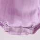 Lavender Smocked Embroidered Bow Jacquard Bubble