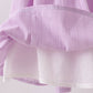 Lavender Smocked Embroidered Bow Jacquard Dress
