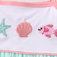 Green Marine Embroidered Jacquard Bloomer Set