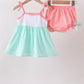 Green Marine Embroidered Jacquard Bloomer Set