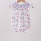 Purple Sea Turtle Smocked Bubble
