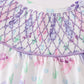 Purple Sea Turtle Smocked Bubble