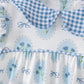 Blue Retro Floral Dress