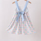 Blue Hydrangea Bow Dress