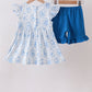 Blue Castle Smocked Ruffle Set