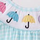 Blue Umbrella Smocked Bubble