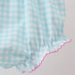 Blue Umbrella Smocked Bloomer Set